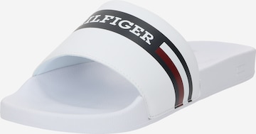 TOMMY HILFIGER - Zapatos abiertos 'CORPORATE' en blanco: frente