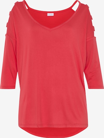 LASCANA T-shirt i orange: framsida