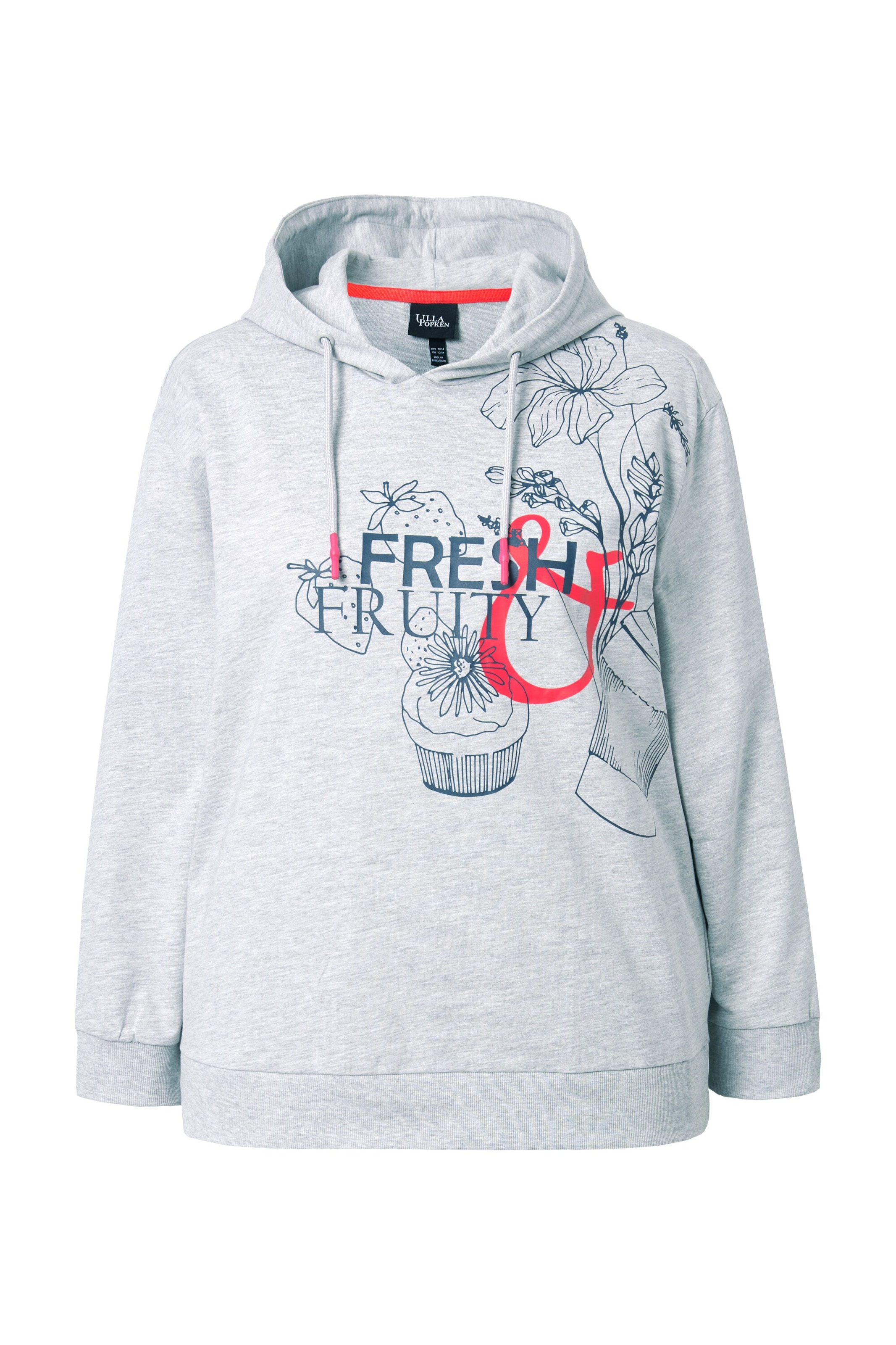Ulla Popken Sweatshirt in Grey: front