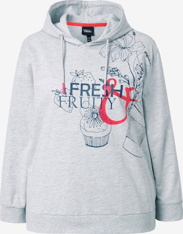 Ulla Popken Sweatshirt in Grey: front