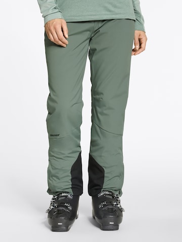 ZIENER Regular Workout Pants 'TILLA' in Green: front