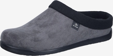 FLY FLOT Hausschuh in Grau: Vorderseite