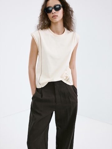 MANGO T-shirt 'MAREA' i beige: framsida