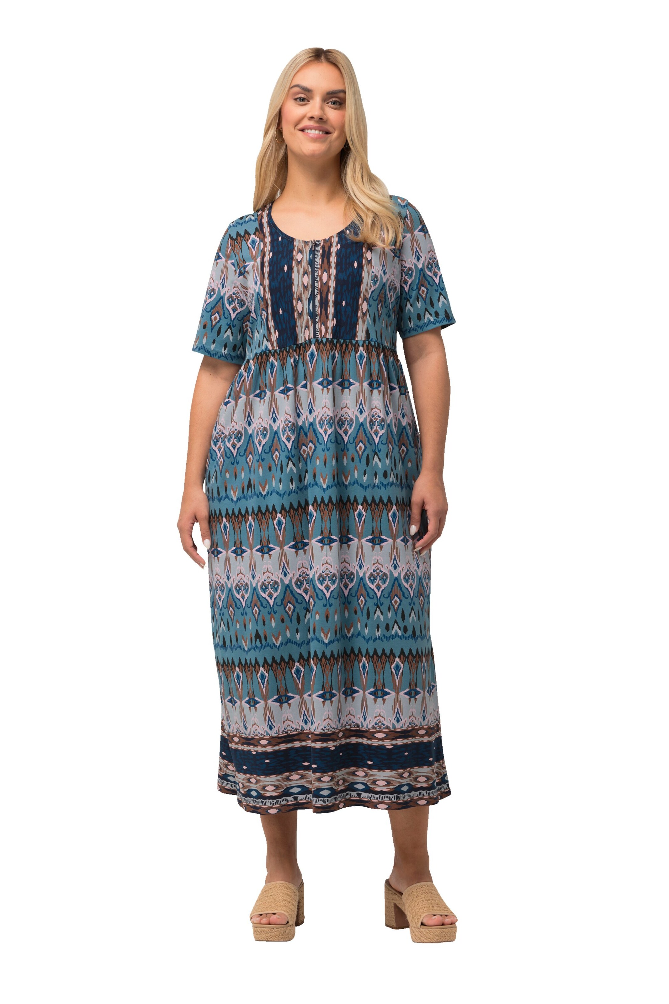 Ulla Popken Kleid in Blau: Vorderseite