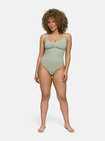 Body modellante 'Bodysuit Sculpting Shapewear mit Slip' di cfab in verde