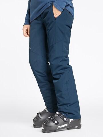 ZIENER Regular Workout Pants 'TALINA' in Blue