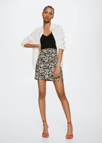 MANGO Skirt 'Minigi2' in Beige