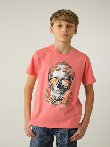 T-Shirt 'Jek' Deeluxe en orange : devant