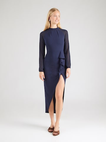 Robe 'TRINA' WAL G. en bleu : devant