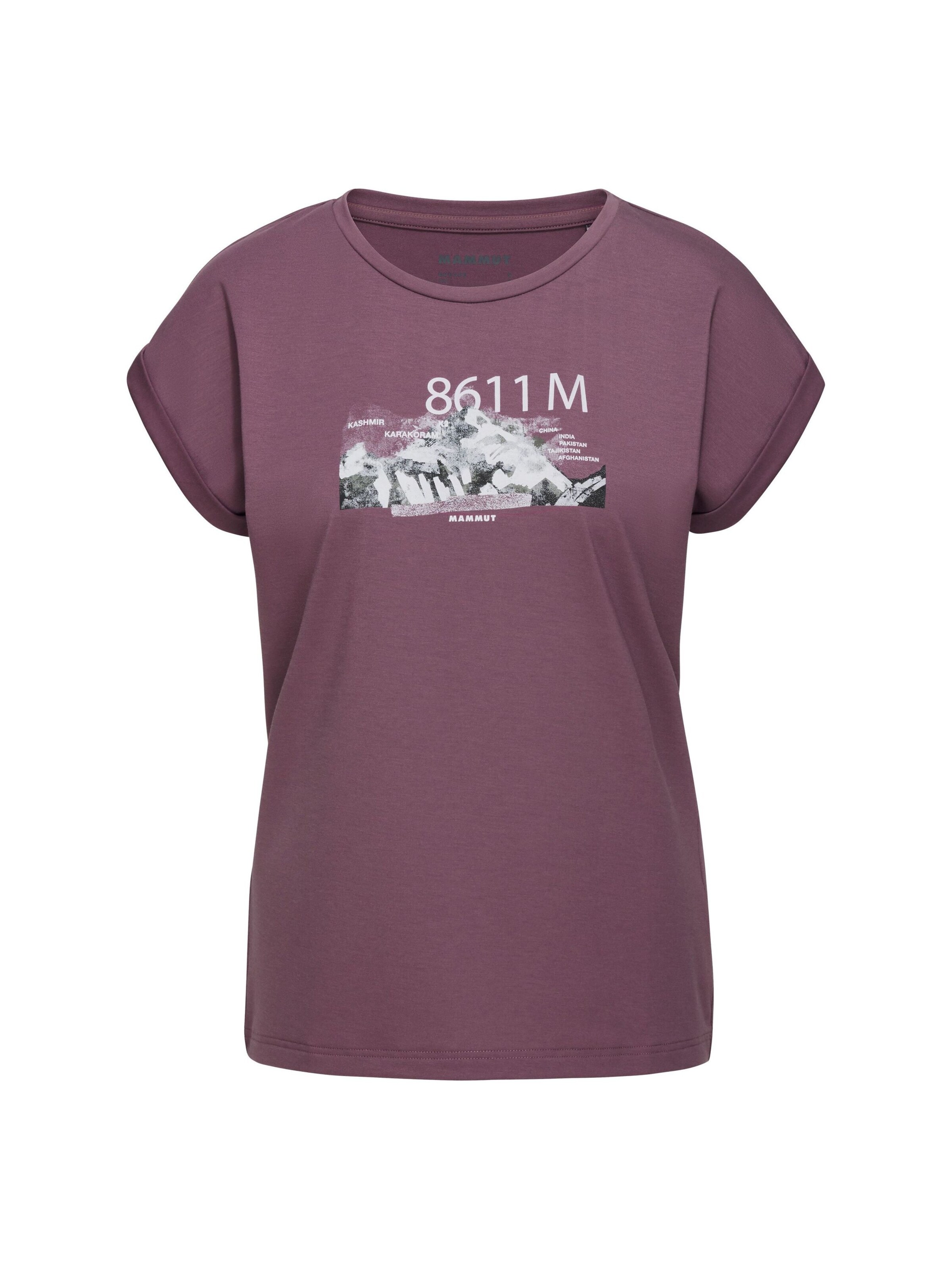 MAMMUT Funktionsshirt in Lila: Vorderseite