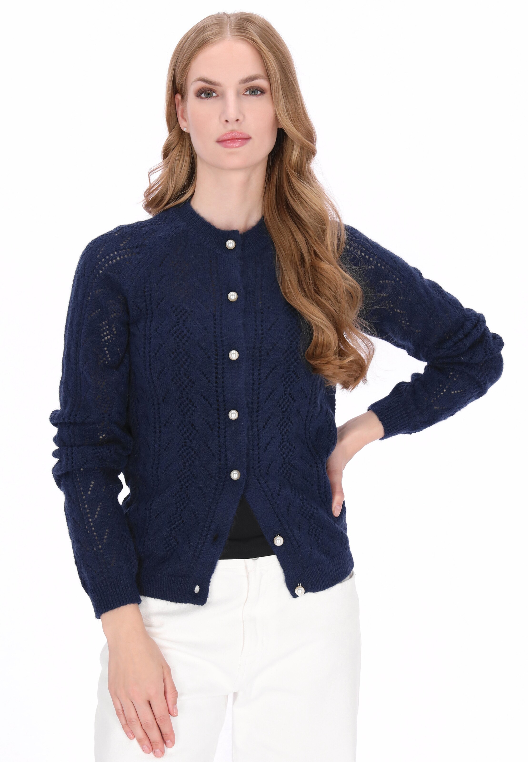 DreiMaster Vintage - Cárdigan 'Vintage' en azul: frente