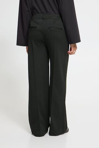 ICHI Wide leg Trousers 'KATE' in Black