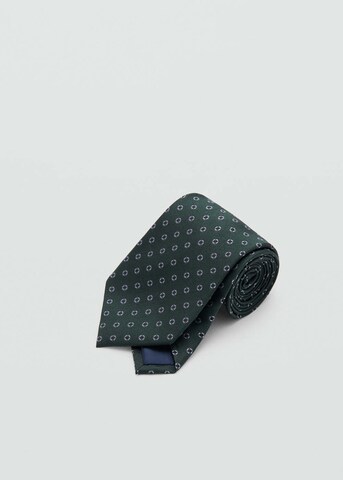 MANGO MAN Tie 'Geo8' in Green