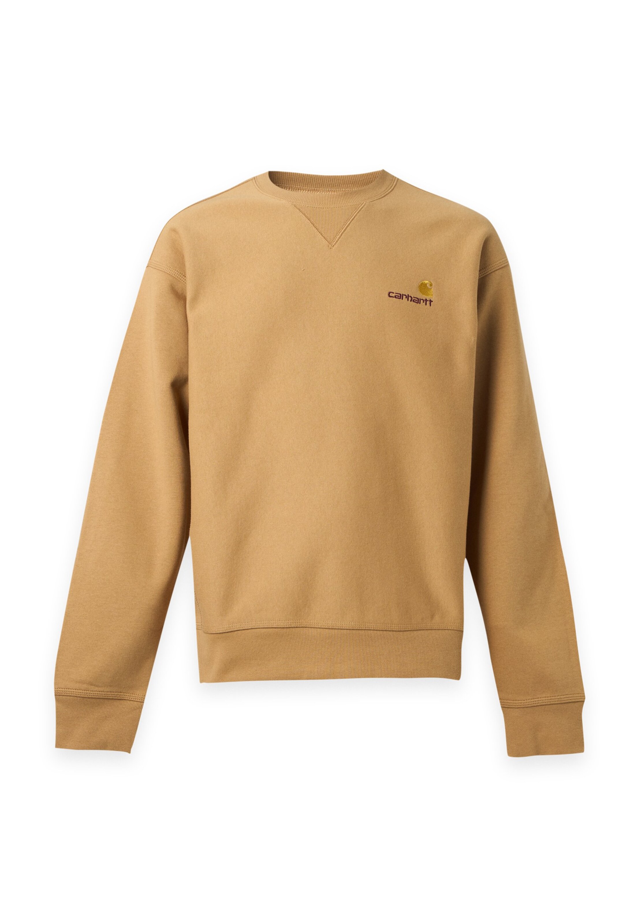 Carhartt WIP - Sudadera 'American Script' en beige: frente