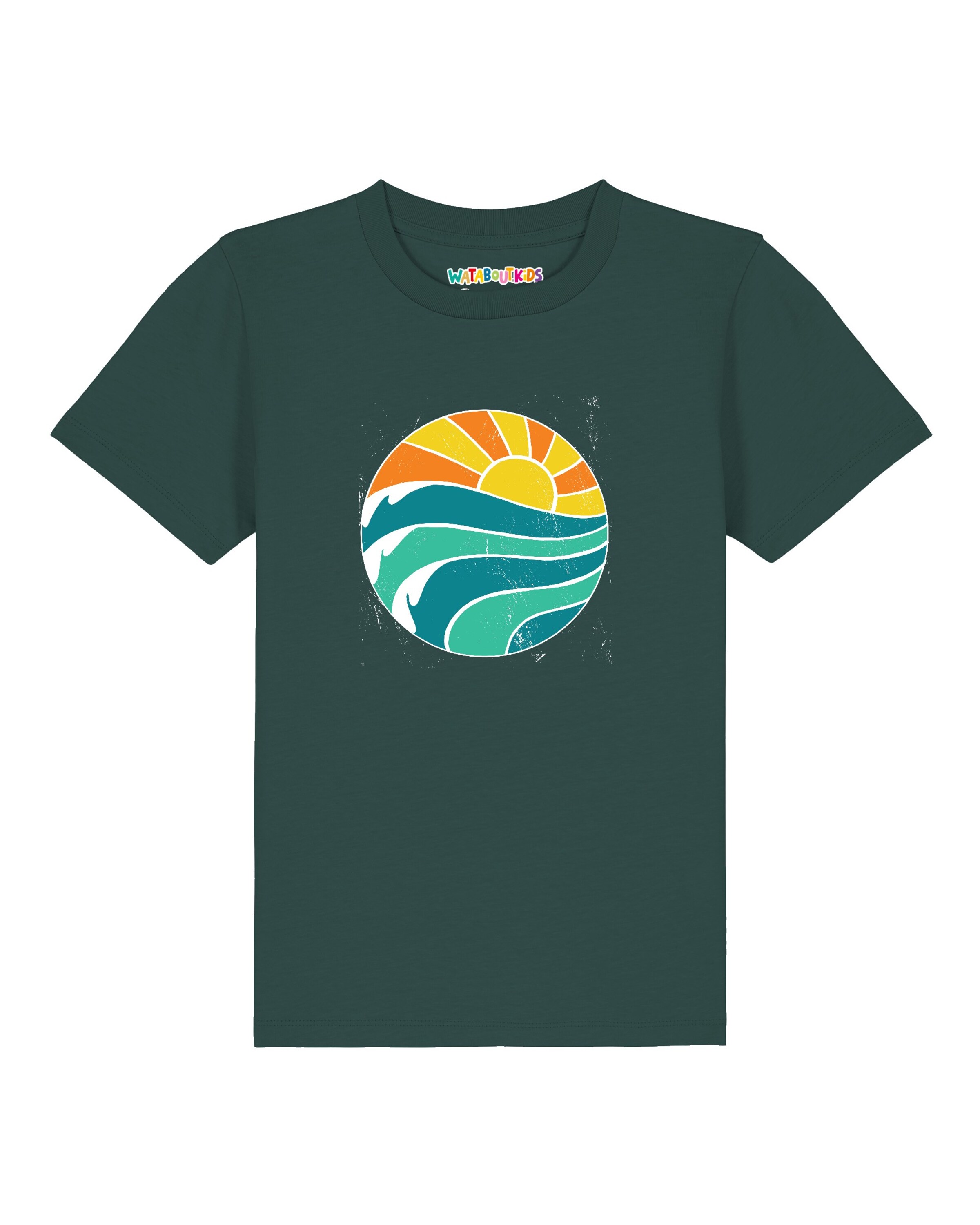 watabout.kids Shirt 'Summer Sun' in Green: front
