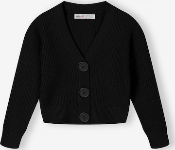 MINOTI Knit Cardigan in Black: front