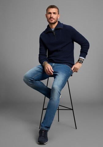 Bruno Banani LM Pullover in Blau