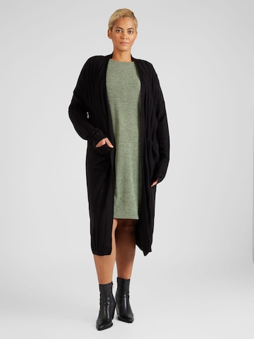 ONLY Carmakoma Knit Cardigan 'NEW TESSA' in Black: front