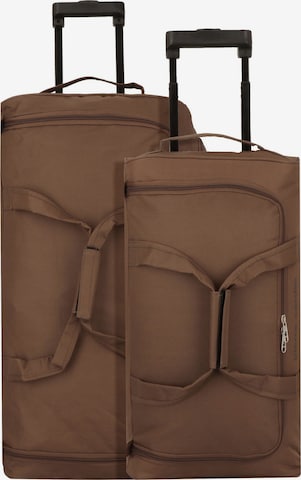 PIERRE CARDIN Travel Bag 'Vignole ' in Brown: front