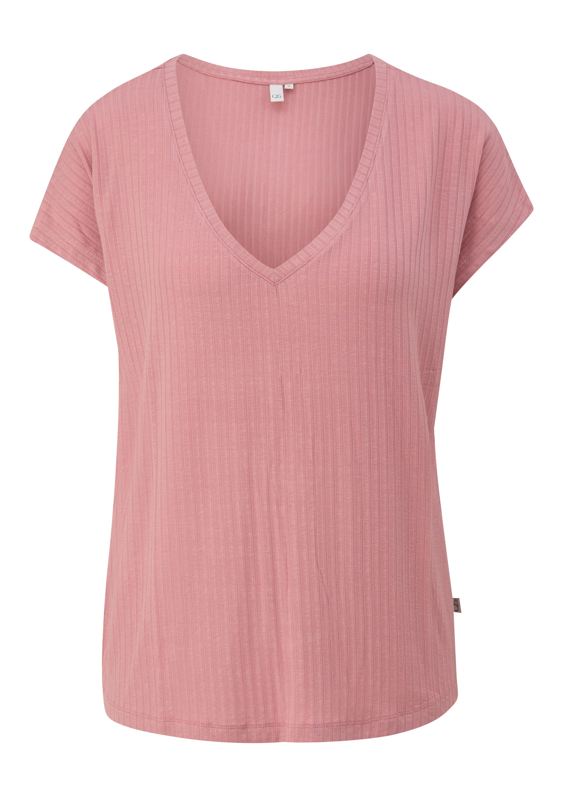 QS Shirt in Roze: voorkant