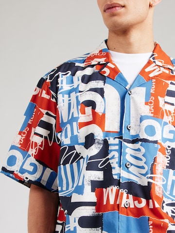 HUGO Comfort fit Overhemd 'Eligino' in Blauw