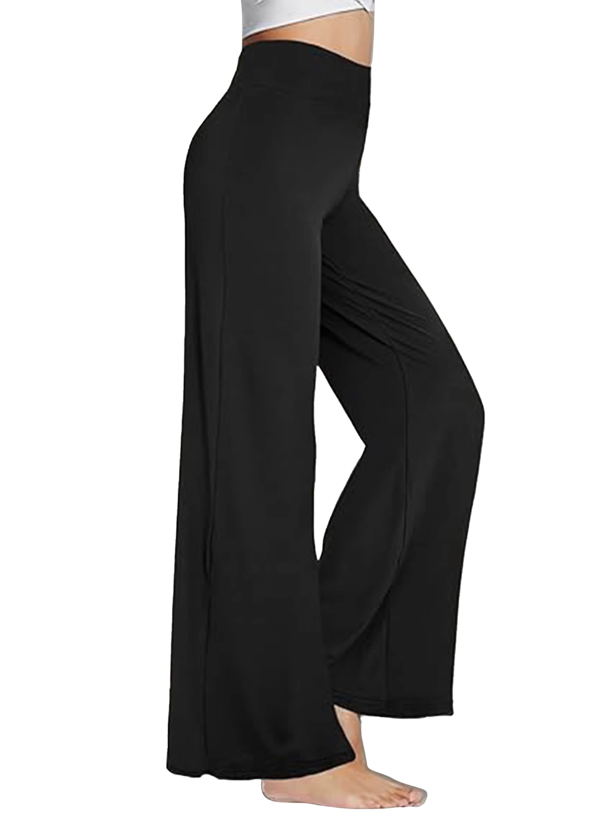Wide Leg Pantalon folklorique 'High Waist Wide leg' MEETWEE en noir