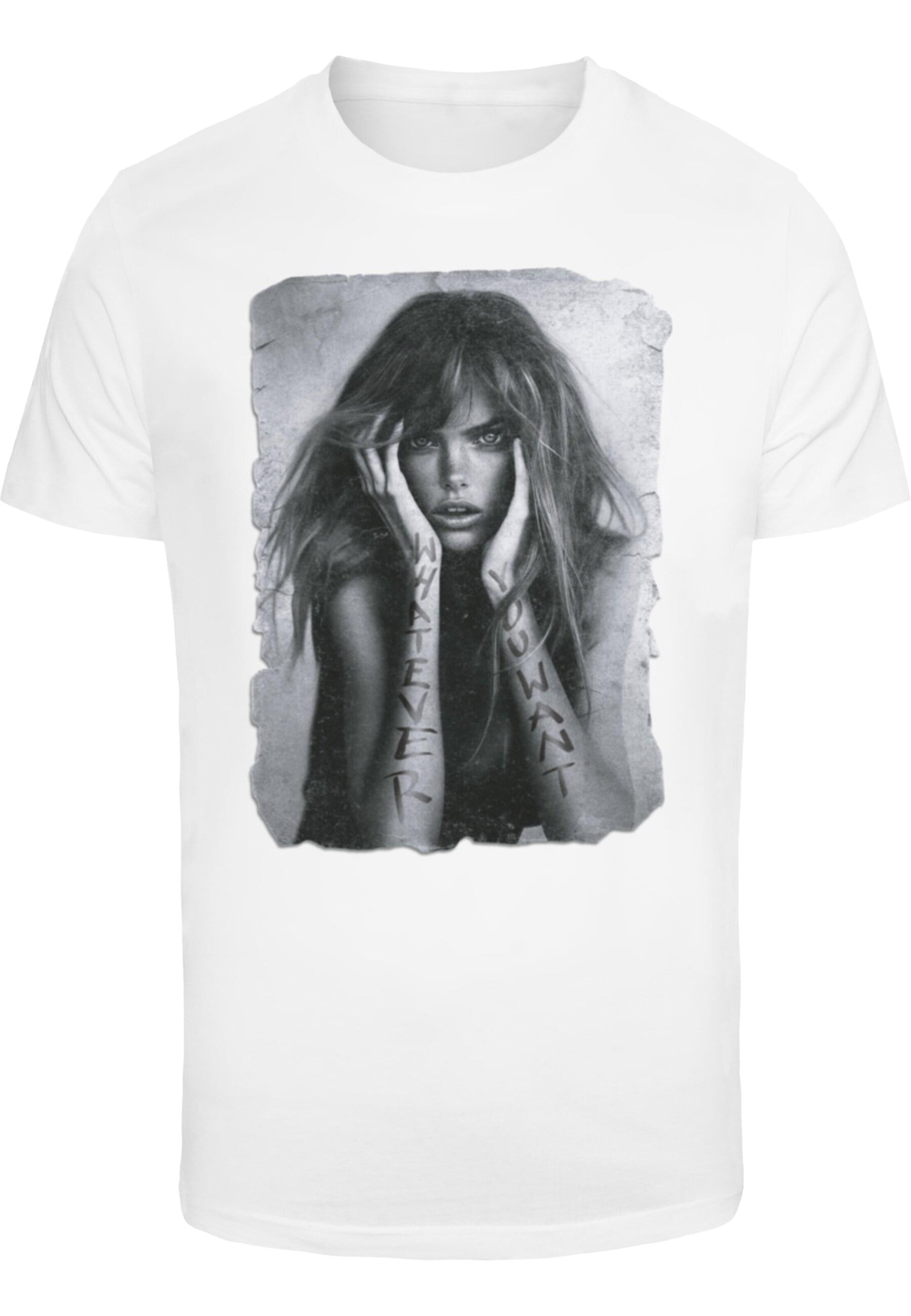 Mister Tee T-shirt 'Whatever You Want' i vit: framsida