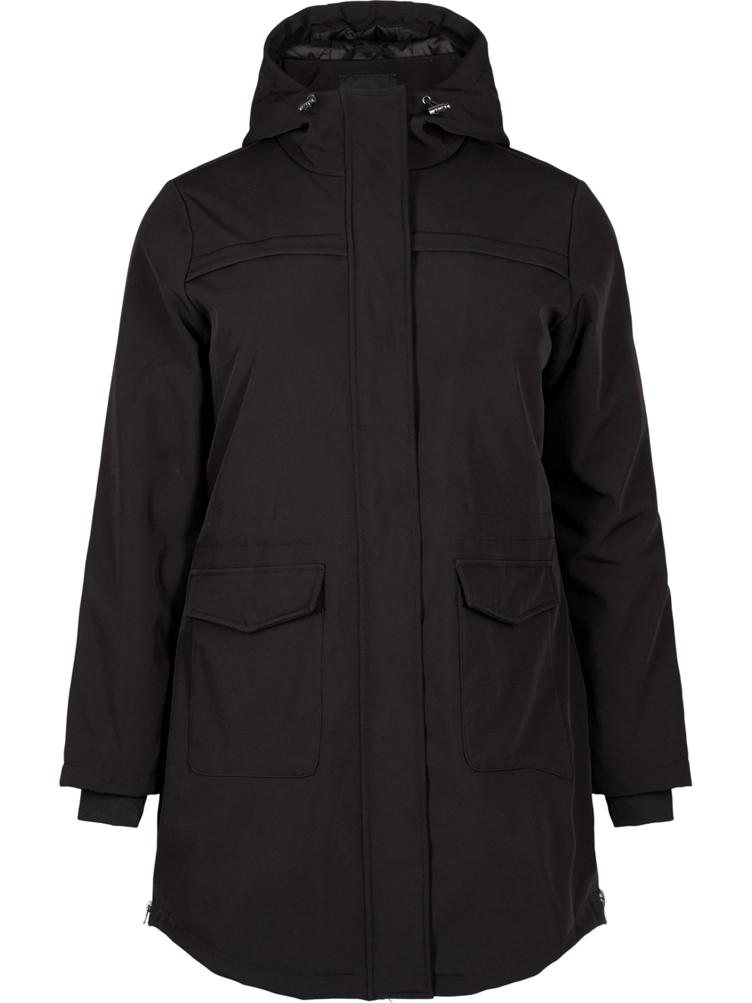 Giacca funzionale 'CASIMONE' di Zizzi in nero: frontale