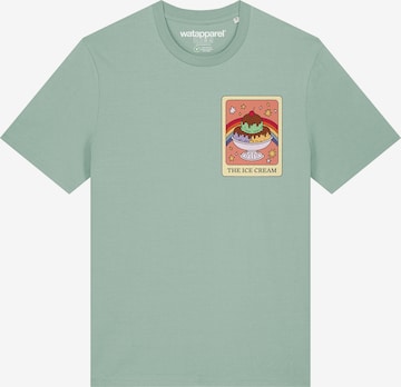 Maglietta 'Tarot The Ice Cream' di Watapparel in verde: frontale