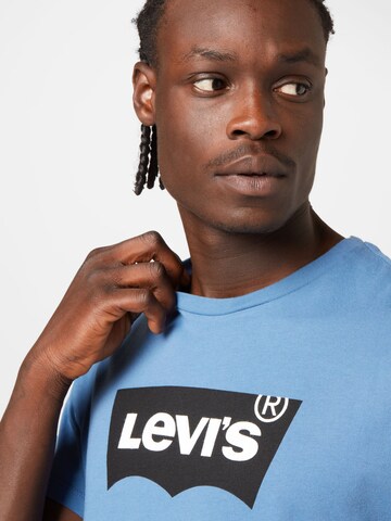 LEVI'S ® Regular Shirt 'Graphic Crewneck Tee' in Blauw