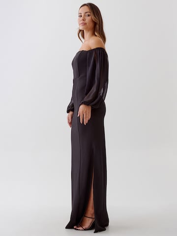 Tussah Evening dress 'CIERA' in Black