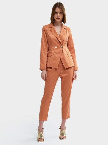 Influencer Zúžený Kalhoty – oranžová