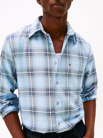 TOMMY HILFIGER Regular Fit Hemd in Blau