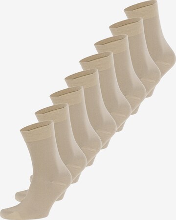 Nur Die Socks in Beige: front