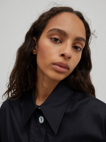 EDITED Shirt dress 'Kailey' in Black
