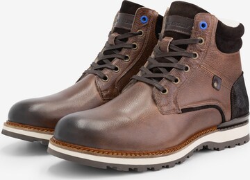 Travelin Lace-Up Boots 'Sund ' in Brown