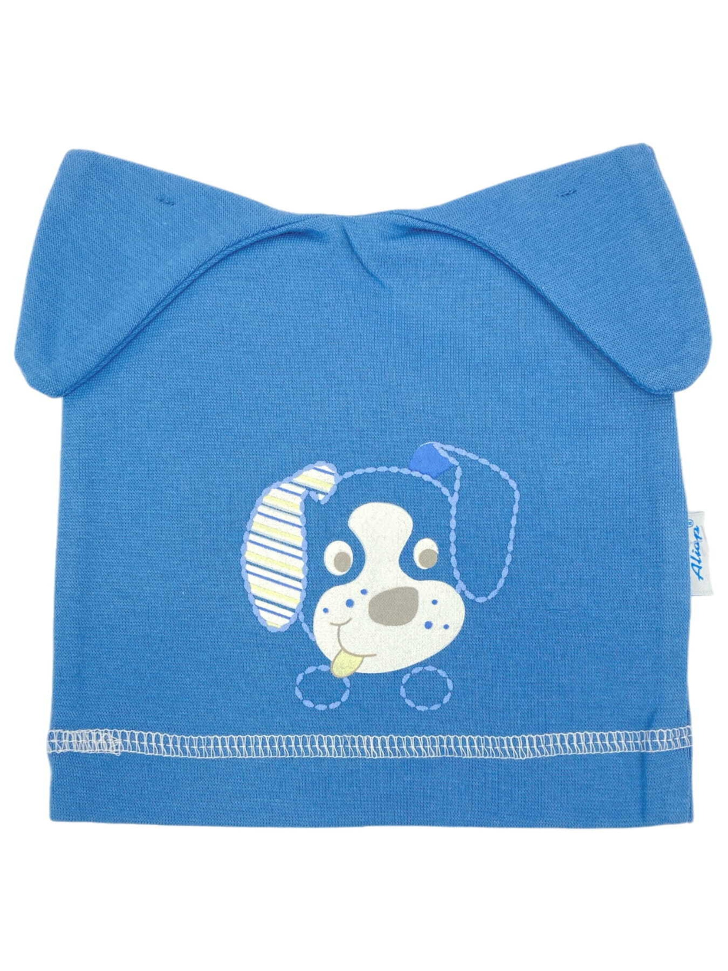 Aliap Muts in Blauw: voorkant