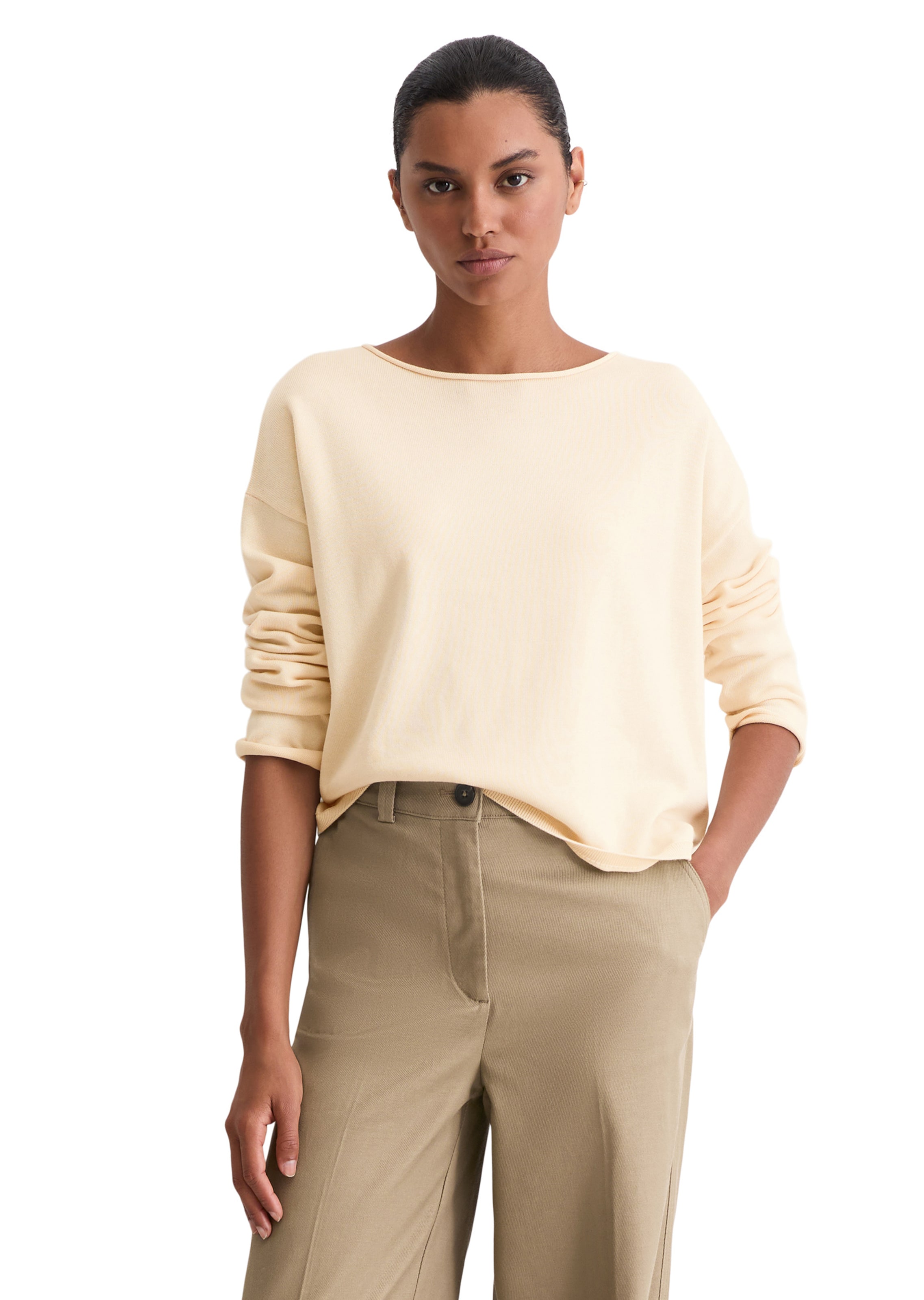 Marc O'Polo Sweater in Beige: front