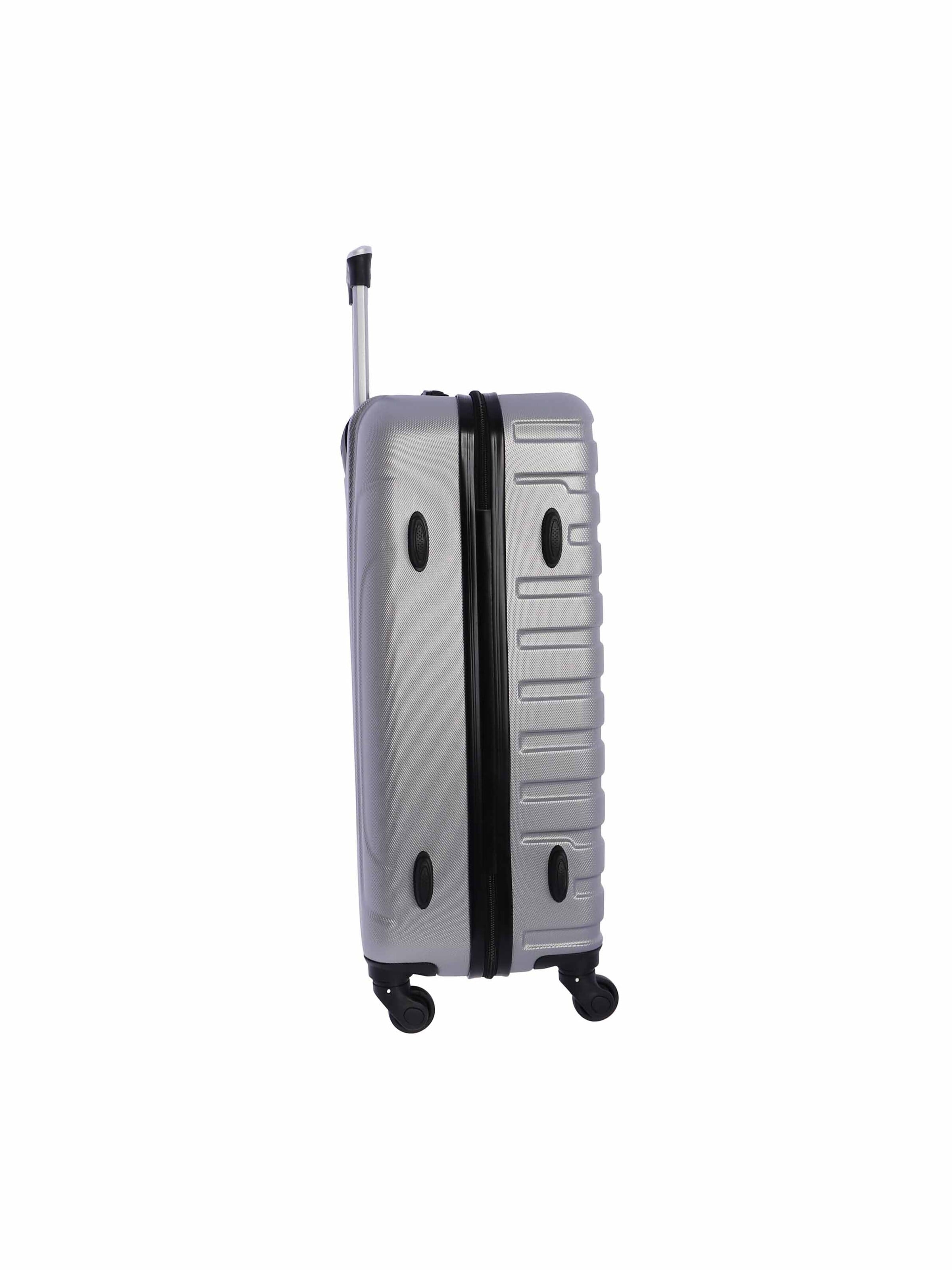 Coronel Tapioca - Carrito 'Coronel Tapioca Maleta Mediana 23 kg | Maleta de Viaje Rígida con 4 Ruedas Dobles 360º, Candado numérico y Asa Telescópica | Equipaje Resistente al Agua para Viajes en Avión' en plata