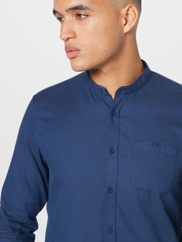 TOM TAILOR DENIM Regular fit Button Up Shirt in Blue