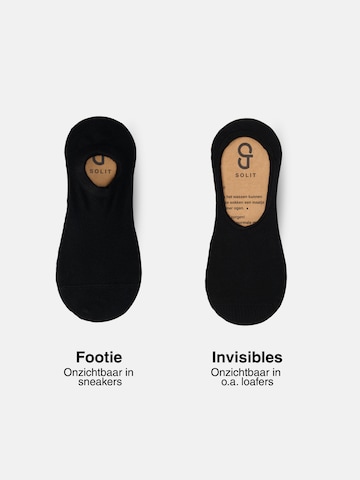 SOLIT socks Sokken 'Invisibles (zwart) - 3 pack' in Zwart
