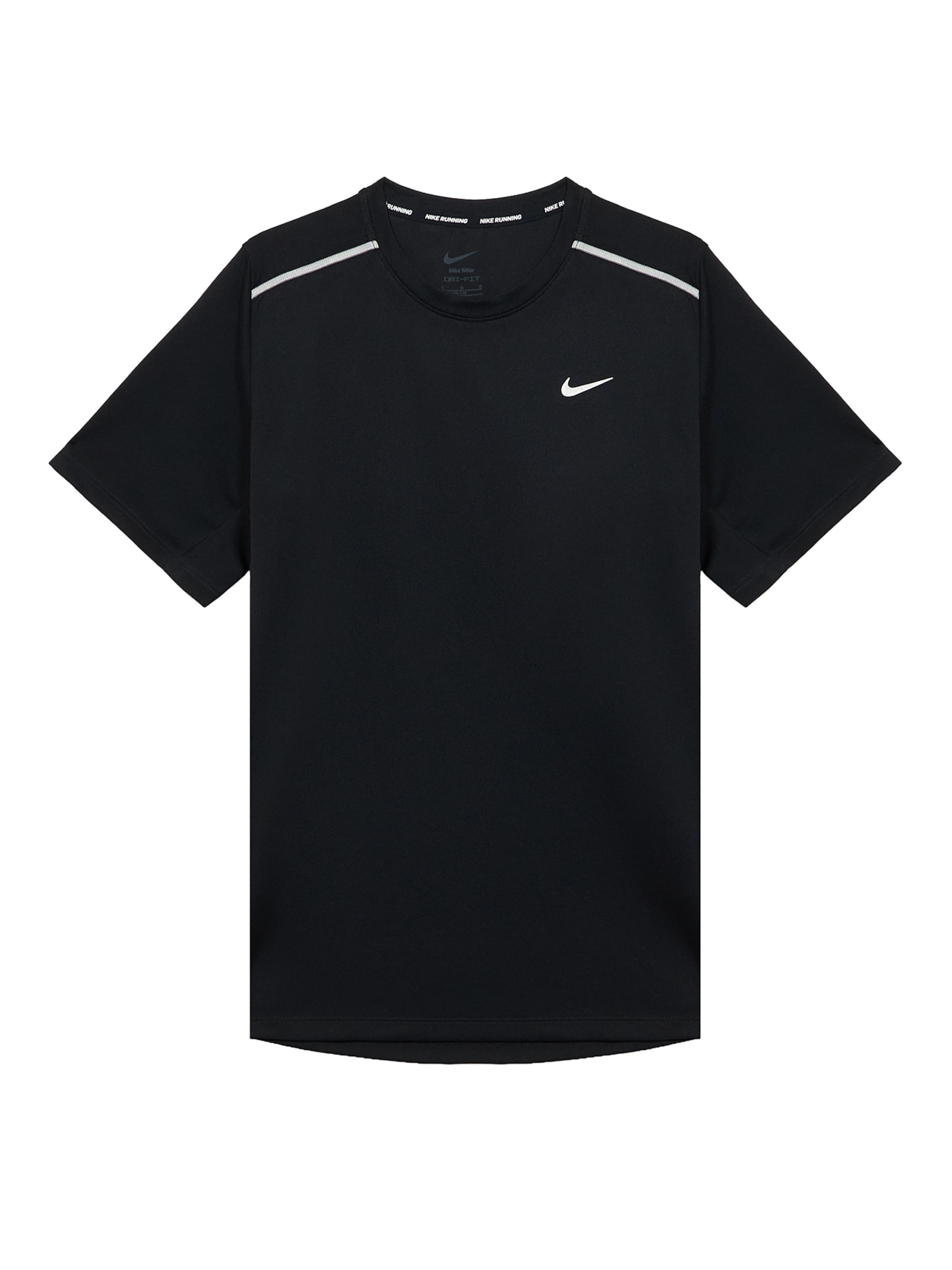 NIKE Функциональная футболка 'MILER' в Черный: спереди