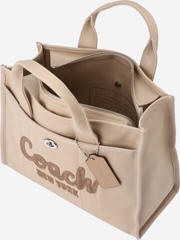 COACH Handtasche in Beige