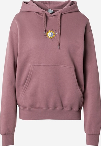 Iriedaily - Sweatshirt 'Ying Sun' em roxo: frente