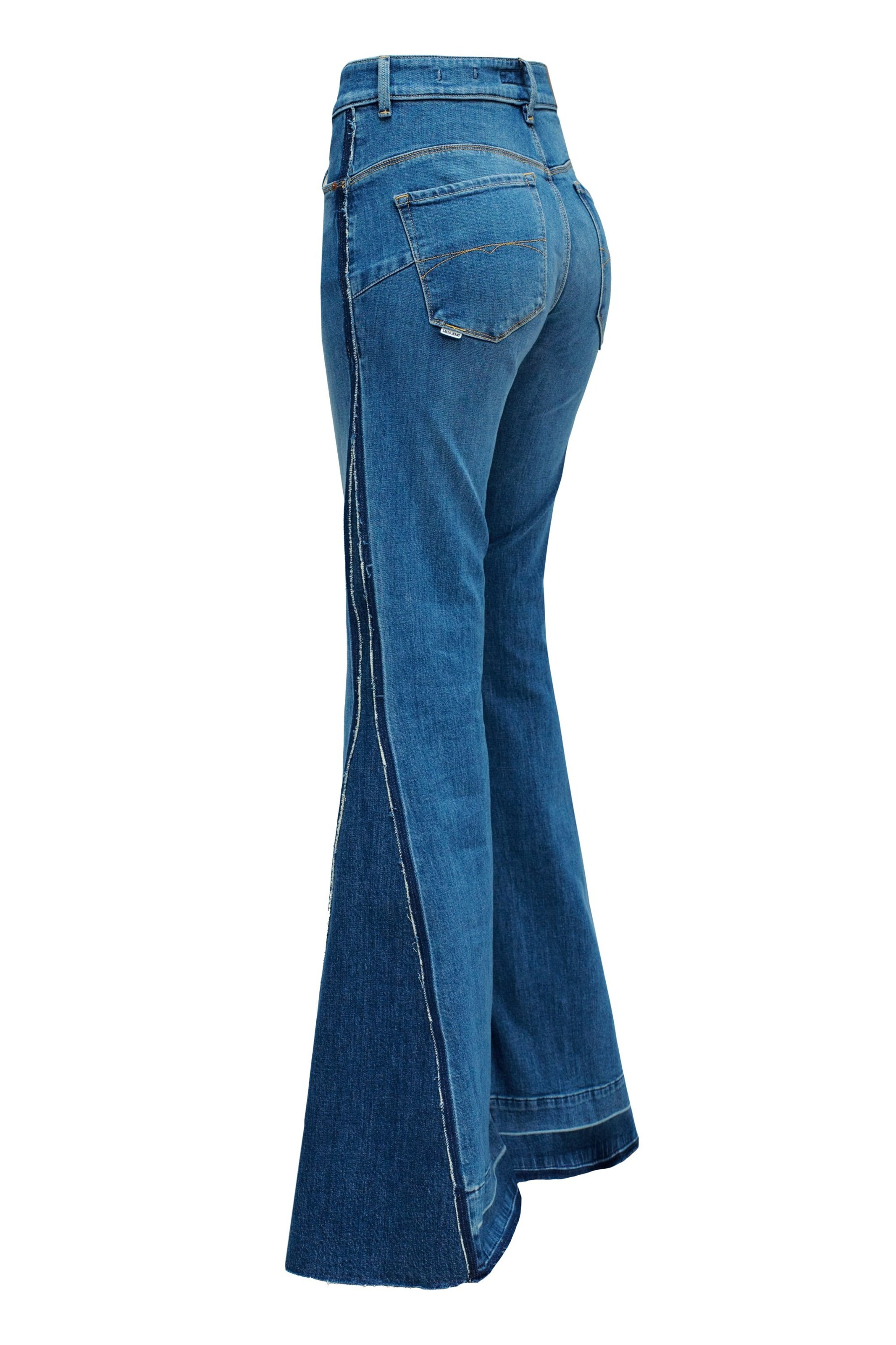 évasé Jean 'Faith' Salsa Jeans en bleu