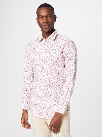 HUGO Red Regular fit Button Up Shirt 'Kenno' in White: front