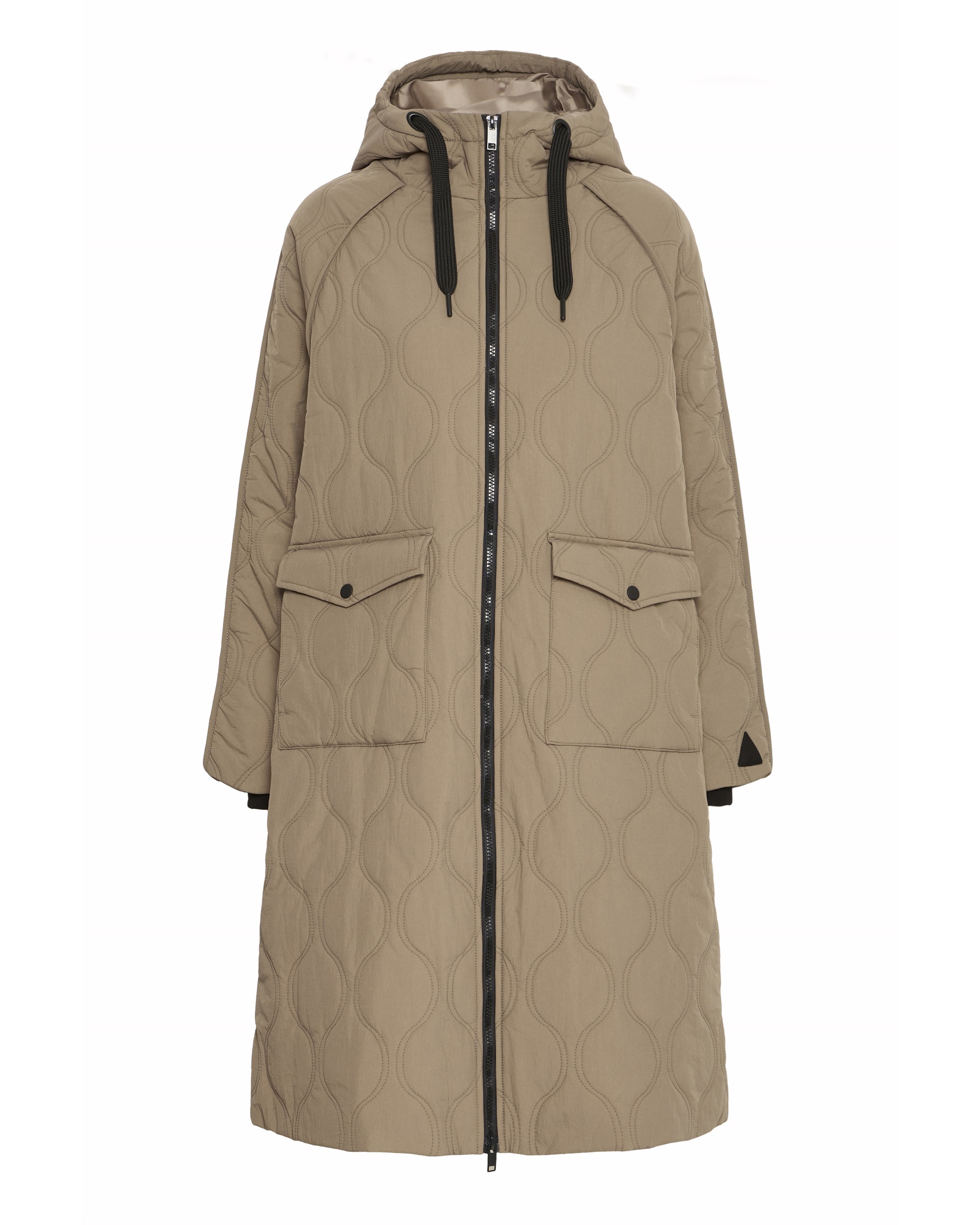 b.young - Sobretudo meia-estação 'BYBocci' em bege: frente