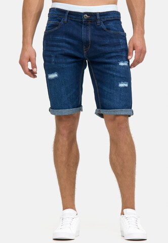 INDICODE JEANS Regular Jeans 'Caden' in Blauw: voorkant