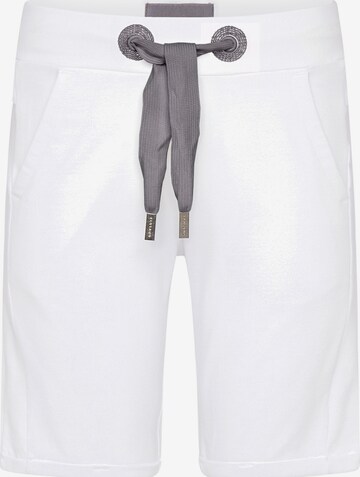 Regular Pantalon 'Brinjana' Elbsand en blanc : devant