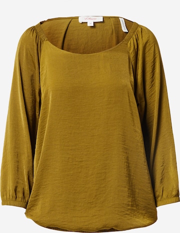 s.Oliver Blouse in Groen: voorkant